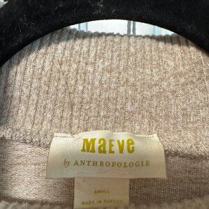 MAEVE BY ANTHROPOLOGY MOCK SWEATER SIZE SM PULL OVER KNIT